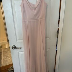 Amsale Blush Maxi Dress